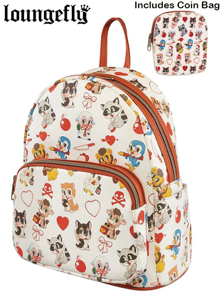 Loungefly 2022 Villainous Valentines Backpack with Coin Bag